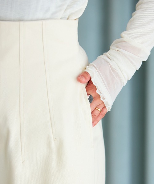 VIS（ビス）の「【洗える】微起毛バギーパンツ（スラックス・レディース・ブラウン系その他/キナリ・M/S/SS）」の12枚目の写真