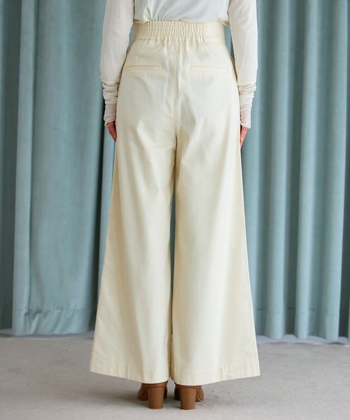 VIS（ビス）の「【洗える】微起毛バギーパンツ（スラックス・レディース・ブラウン系その他/キナリ・M/S/SS）」の10枚目の写真