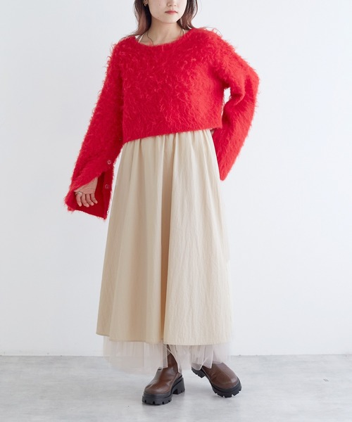 Drewdrew 2way 変形　ワインレッドキャミワンピース セット対応】ヴィンテージサテンキャミワンピース – Sirin