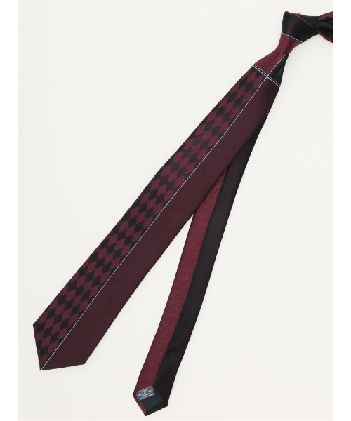 タカキュー シルク混 パネル柄 ナロータイ 7.0cm幅（ネクタイ）｜TAKA-Q（タカキュー）