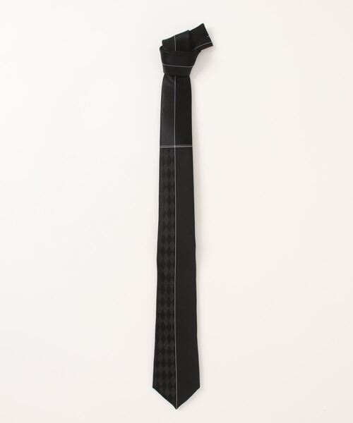 タカキュー シルク混 パネル柄 ナロータイ 7.0cm幅（ネクタイ）｜TAKA-Q（タカキュー）