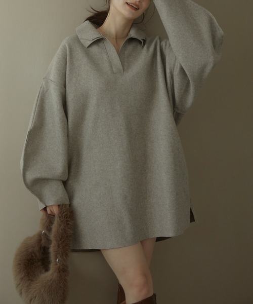 ACYM（アシーム）の「Bulky silhouette collar ワンピース（ワンピース