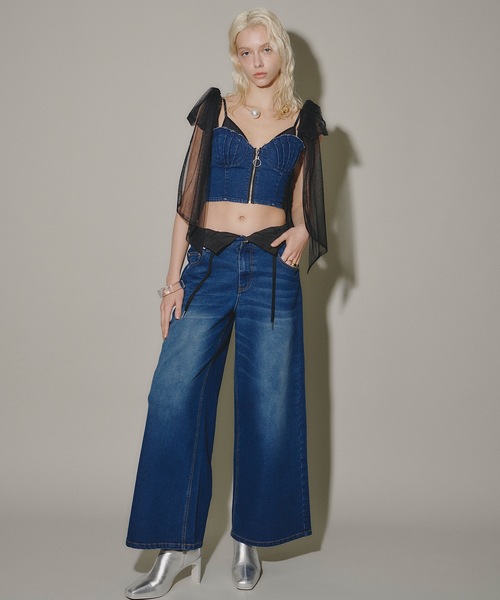 NO DRESS ノードレス デニム 2wayパンツ xs ジーンズ デニム デニムパンツ 「XSサイズあり/セットアップ可