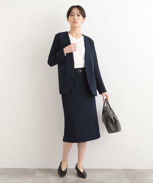INDIVI(インディヴィ)の「◆【春の新作!/こなれSETUP/洗える/UVケア】ストレートミディスカート(スカート・レディース・ピンク/ネイビー/ブラック・05/12/42/13/15 /34/40/36/38/03/17/19)」の9枚目の写真