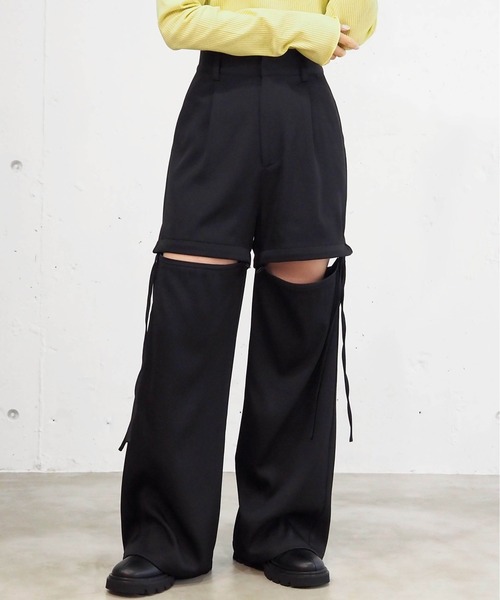 tiptop(ティップトップ)の「【シーズンレスアイテム】マルチWAYパンツ(その他パンツ・レディース・ブラック/チャコールグレー/アイボリー・FREE)」の4枚目の写真