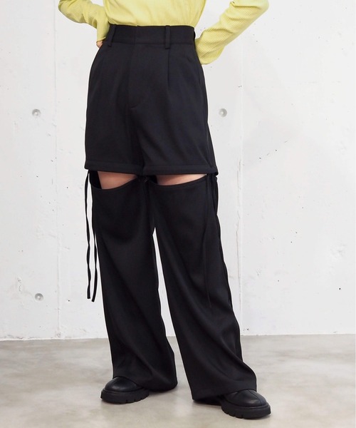 tiptop(ティップトップ)の「【シーズンレスアイテム】マルチWAYパンツ(その他パンツ・レディース・ブラック/チャコールグレー/アイボリー・FREE)」の5枚目の写真