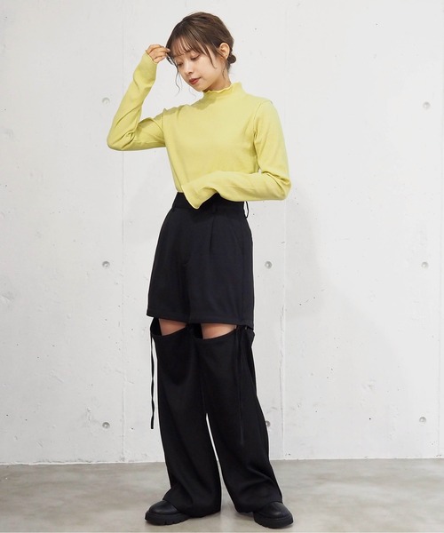 tiptop(ティップトップ)の「【シーズンレスアイテム】マルチWAYパンツ(その他パンツ・レディース・ブラック/チャコールグレー/アイボリー・FREE)」の6枚目の写真