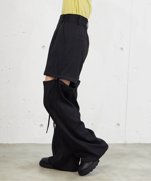 tiptop(ティップトップ)の「【シーズンレスアイテム】マルチWAYパンツ(その他パンツ・レディース・ブラック/チャコールグレー/アイボリー・FREE)」の7枚目の写真