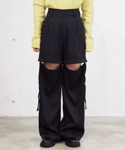 tiptop(ティップトップ)の「【シーズンレスアイテム】マルチWAYパンツ(その他パンツ・レディース・ブラック/チャコールグレー/アイボリー・FREE)」の11枚目の写真
