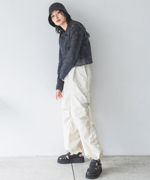 JEANASIS（ジーナシス）の「サイドベルトカーゴパンツ/105259（カーゴパンツ・レディース・ブラック/アイボリー/カーキ・SMALL/MEDIUM）」の11枚目の写真