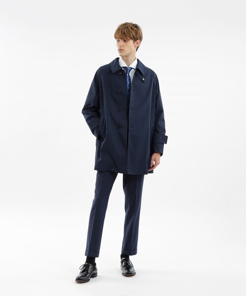 【セール】WELBURY（ウェルベリー） ピーチスキンスパンツイル（ステンカラーコート）｜MACKINTOSH PHILOSOPHY（マッキントッシュ フィロソフィー）