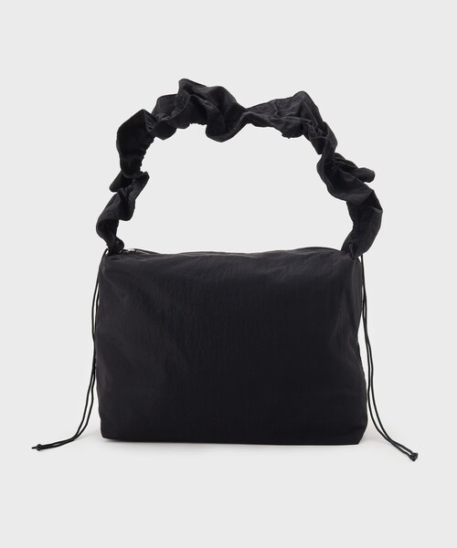 OPAQUE.CLIP（オペークドットクリップ）の「◆【軽量/長さ調整可能2WAY】フリルワンハンドルショルダーバッグ（ショルダーバッグ・レディース・ライトグレー/グリーン系その他5/パープル/ブラック・00）」の2枚目の写真