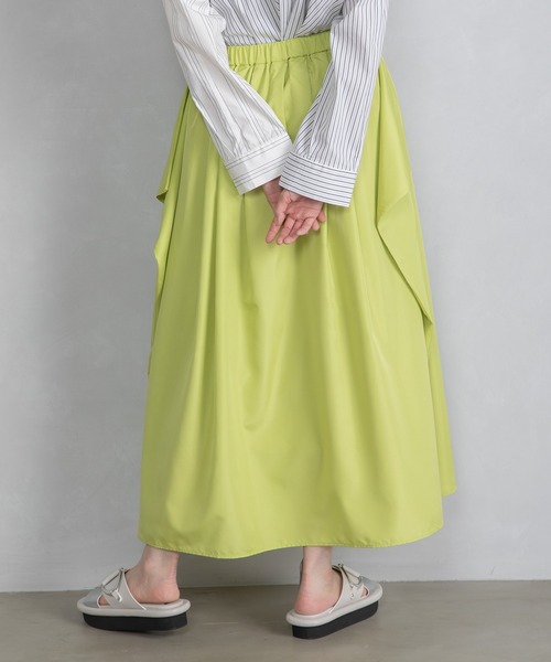 MARECHAL TERRE（マルシャルテル）の「タックデザインスカート（スカート・レディース・ベージュ/ブラック/グリーン系その他/ブルー/レッド・MEDIUM）」の19枚目の写真