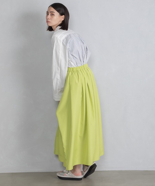 MARECHAL TERRE（マルシャルテル）の「タックデザインスカート（スカート・レディース・ベージュ/ブラック/グリーン系その他/ブルー/レッド・MEDIUM）」の21枚目の写真