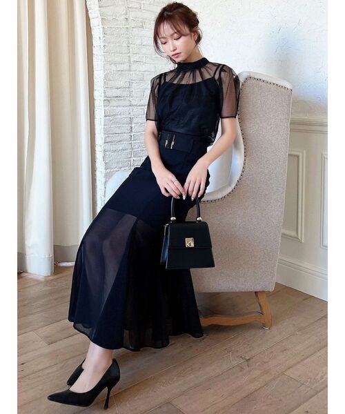 RESEXXY（リゼクシー）の「パワショルレースブラウス（シャツ/ブラウス・レディース・ブルー/アイボリー/ブラック・FREE）」の4枚目の写真