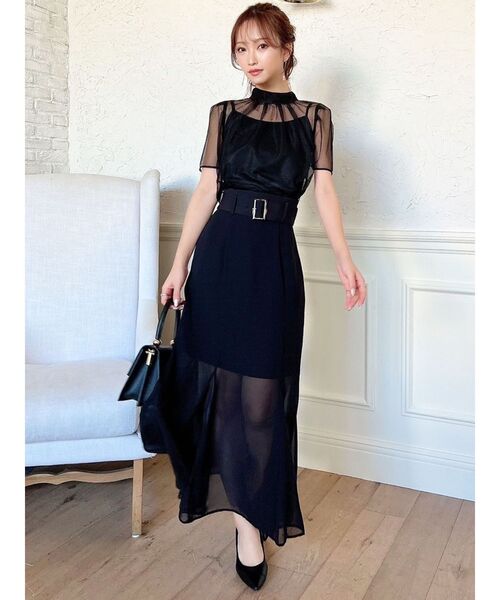 RESEXXY（リゼクシー）の「パワショルレースブラウス（シャツ/ブラウス・レディース・ブルー/アイボリー/ブラック・FREE）」の5枚目の写真