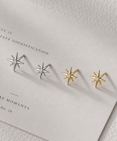 NOLITA LABORATORY(ノリータラボラトリー)の「【 NOLITA / ノリータ 】スター スタッド ピアス(ピアス(両耳用)・レディース・シルバー/ゴールド・FREE)」の4枚目の写真
