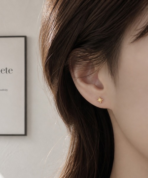 NOLITA LABORATORY(ノリータラボラトリー)の「【 NOLITA / ノリータ 】スター スタッド ピアス(ピアス(両耳用)・レディース・シルバー/ゴールド・FREE)」の6枚目の写真