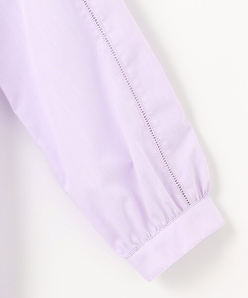 J.PRESS(ジェイプレス)の「【洗える】シャンブレー バンドカラー ピンタック ブラウス(シャツ/ブラウス・レディース・ホワイト系/ライトグレー系/ふじ色系・9/11)」の15枚目の写真