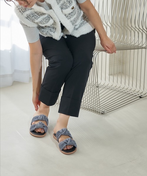 セール】プリーツスポンジサンダル（サンダル）｜carino（カリーノ）の