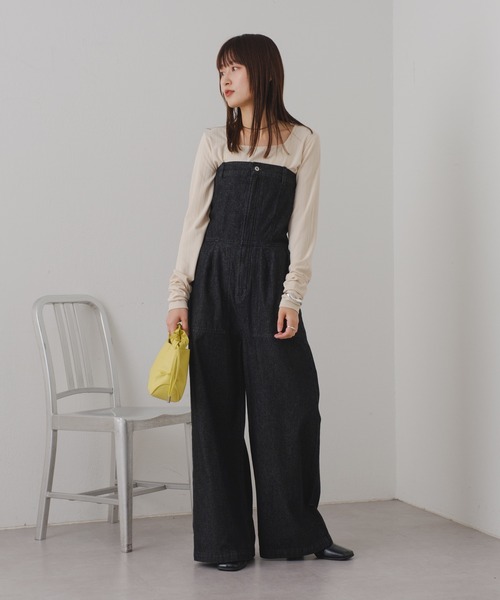 Kastane（カスタネ）の「【2024SSカタログ掲載】ストレッチリブロンTEE（Tシャツ/カットソー・レディース・グレー/イエロー/アイボリー・FREE）」の7枚目の写真