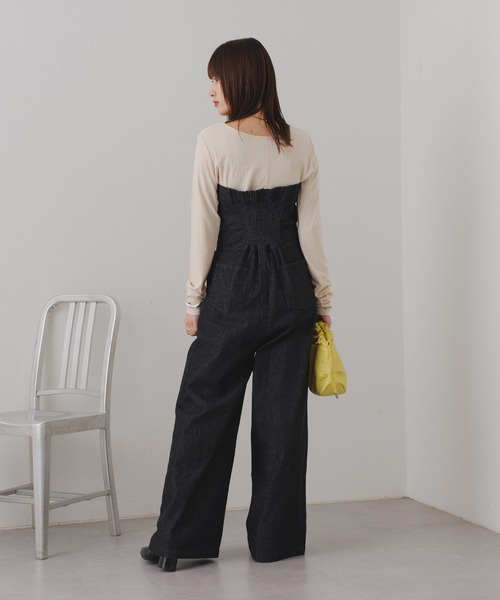 Kastane（カスタネ）の「【2024SSカタログ掲載】ストレッチリブロンTEE（Tシャツ/カットソー・レディース・グレー/イエロー/アイボリー・FREE）」の9枚目の写真