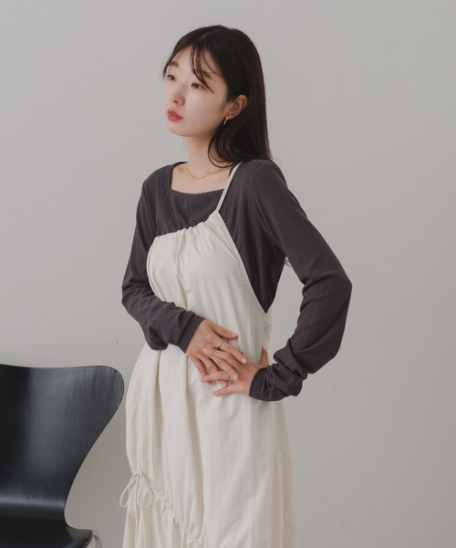 Kastane（カスタネ）の「【2024SSカタログ掲載】ストレッチリブロンTEE（Tシャツ/カットソー・レディース・グレー/イエロー/アイボリー・FREE）」の21枚目の写真