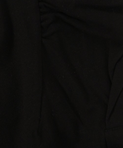 mysty woman（ミスティウーマン）の「ギャザーフレンチスリーブプルオーバー　113881（Tシャツ/カットソー・レディース・オフホワイト/ブラック/ブラウン・FREE）」の19枚目の写真