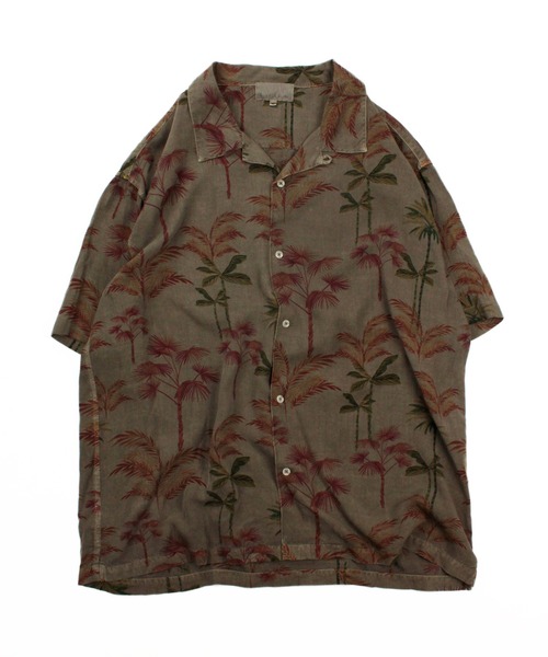Universal Style Wear(ユニバーサルスタイルウェア)の「Universal Style Wear オーバーダイ リーフ シャツ(シャツ/ブラウス・メンズ・カーキ/スミクロ/ブルー/ブラウン・X-LARGE/LARGE/MEDIUM)」の6枚目の写真