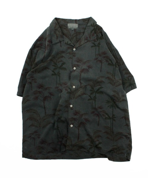 Universal Style Wear(ユニバーサルスタイルウェア)の「Universal Style Wear オーバーダイ リーフ シャツ(シャツ/ブラウス・メンズ・カーキ/スミクロ/ブルー/ブラウン・X-LARGE/LARGE/MEDIUM)」の5枚目の写真