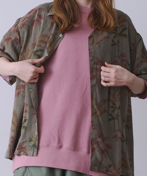 Universal Style Wear(ユニバーサルスタイルウェア)の「Universal Style Wear オーバーダイ リーフ シャツ(シャツ/ブラウス・メンズ・カーキ/スミクロ/ブルー/ブラウン・X-LARGE/LARGE/MEDIUM)」の17枚目の写真
