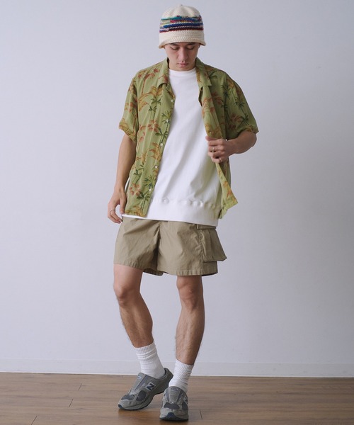 Universal Style Wear(ユニバーサルスタイルウェア)の「Universal Style Wear オーバーダイ リーフ シャツ(シャツ/ブラウス・メンズ・カーキ/スミクロ/ブルー/ブラウン・X-LARGE/LARGE/MEDIUM)」の18枚目の写真