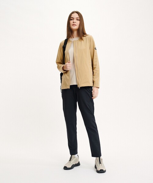 AIGLE(エーグル)の「撥水 ウエストゴム センタープレス スリムスキニーパンツ RP(チノパンツ・レディース・ブラック/ベージュ/ブラウン・36/38/40/34)」の9枚目の写真