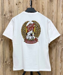 EAGLE AND RIBBON EMB 半袖Tシャツ