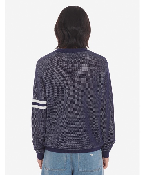 メゾンキツネ　FLASH FOX KNITTED MESH JUMPER Maison Kitsune（メゾンキツネ）の「FLASH FOX KNITTED MESH
