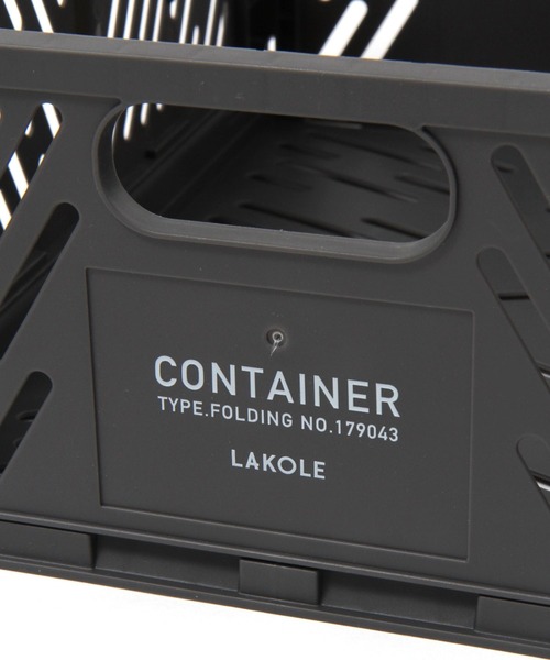 LAKOLE（ラコレ）の「デスクコンテナ(L) / 110649（収納グッズ・レディース・アイボリー/チャコール・FREE）」の8枚目の写真