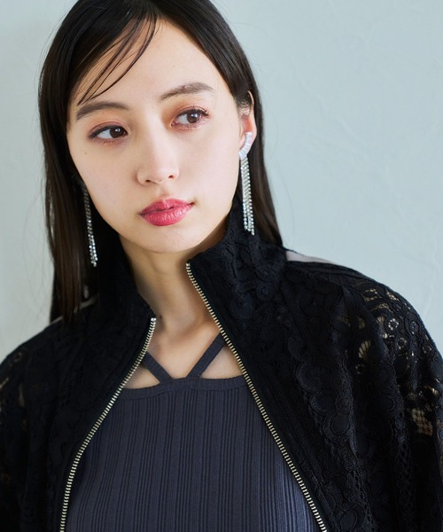 HARE（ハレ）の「ビジューフリンジイヤリング(HARE)（イヤリング・レディース・シルバー・FREE）」の2枚目の写真