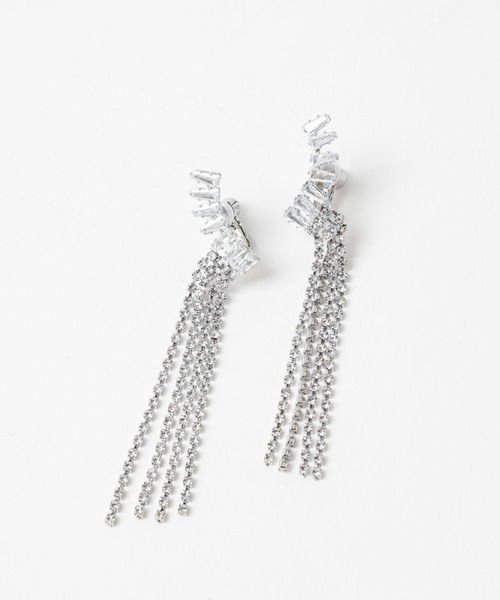 HARE（ハレ）の「ビジューフリンジイヤリング(HARE)（イヤリング・レディース・シルバー・FREE）」の7枚目の写真