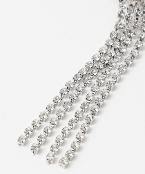 HARE（ハレ）の「ビジューフリンジイヤリング(HARE)（イヤリング・レディース・シルバー・FREE）」の9枚目の写真