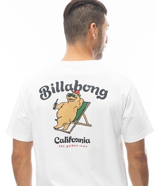 BILLABONG（ビラボン）の「BILLABONG メンズ CALI BEAR Ｔシャツ 【2024年春夏モデル】/ビラボンカリフォルニアベアバックプリント半袖ワンポイントTシャツ（Tシャツ/カットソー・メンズ・モスグリーン/ホワイト/サンドベージュ/ブラック・SMALL/MEDIUM/LARGE/X-LARGE）」の5枚目の写真