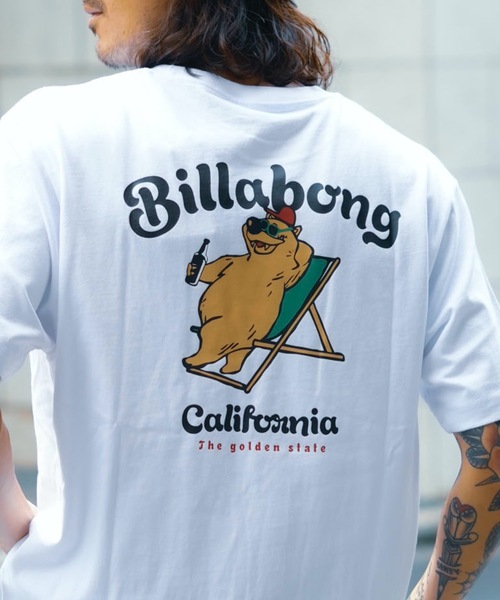 BILLABONG（ビラボン）の「BILLABONG メンズ CALI BEAR Ｔシャツ 【2024年春夏モデル】/ビラボンカリフォルニアベアバックプリント半袖ワンポイントTシャツ（Tシャツ/カットソー・メンズ・モスグリーン/ホワイト/サンドベージュ/ブラック・SMALL/MEDIUM/LARGE/X-LARGE）」の13枚目の写真