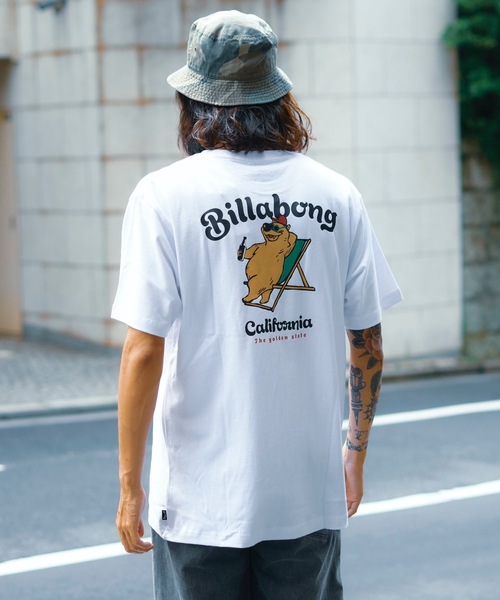 BILLABONG（ビラボン）の「BILLABONG メンズ CALI BEAR Ｔシャツ 【2024年春夏モデル】/ビラボンカリフォルニアベアバックプリント半袖ワンポイントTシャツ（Tシャツ/カットソー・メンズ・モスグリーン/ホワイト/サンドベージュ/ブラック・SMALL/MEDIUM/LARGE/X-LARGE）」の10枚目の写真