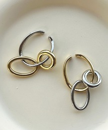 kutir | 3連フープイヤーカフ(イヤーカフ)