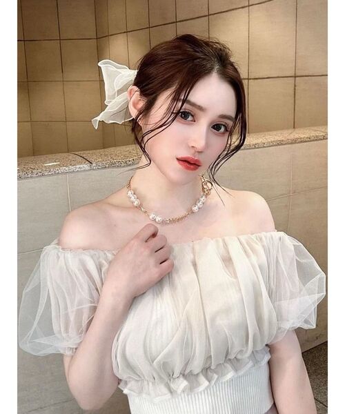 RESEXXY（リゼクシー）の「パールチェーンコンビネックレス（ネックレス・レディース・シルバー/ゴールド・FREE）」の18枚目の写真