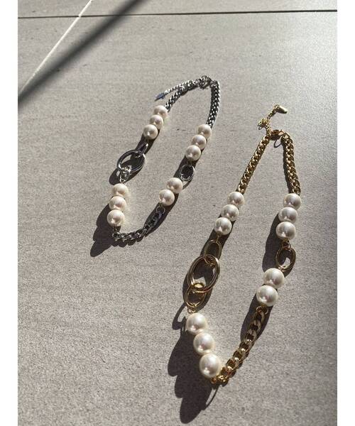 RESEXXY（リゼクシー）の「パールチェーンコンビネックレス（ネックレス・レディース・シルバー/ゴールド・FREE）」の19枚目の写真