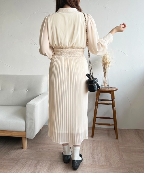 セール】シフォンボウタイワンピース【ZOZOTOWN限定アイテム