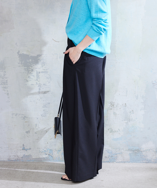 SLOBE IENA（スローブイエナ）の「TRリネン2タックパンツ（その他パンツ・レディース・ブラック/ベージュ・38/36）」の18枚目の写真