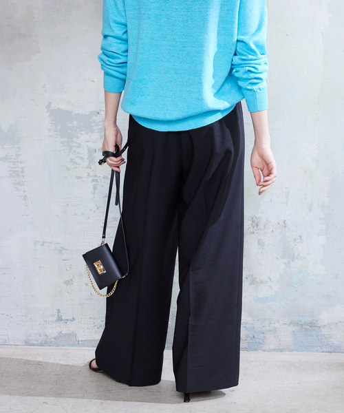 SLOBE IENA（スローブイエナ）の「TRリネン2タックパンツ（その他パンツ・レディース・ブラック/ベージュ・38/36）」の19枚目の写真