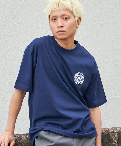 BEN DAVIS（ベンデイビス）の「【BEN DAVIS(ベンデイビス)】CIRCLE BEN‘S TEE / サークルロゴ Tシャツ 刺繍 半袖 シンプルロゴ ブロークコア（Tシャツ/カットソー・メンズ・ブルーグレー/チャコール/ホワイト/ダークネイビー/ネイビー/ブラック・MEDIUM/LARGE/X-LARGE）」の10枚目の写真