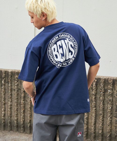 BEN DAVIS（ベンデイビス）の「【BEN DAVIS(ベンデイビス)】CIRCLE BEN‘S TEE / サークルロゴ Tシャツ 刺繍 半袖 シンプルロゴ ブロークコア（Tシャツ/カットソー・メンズ・ブルーグレー/チャコール/ホワイト/ダークネイビー/ネイビー/ブラック・MEDIUM/LARGE/X-LARGE）」の11枚目の写真